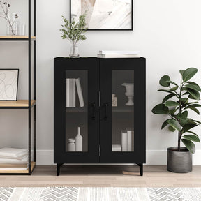 Vidaxl dressoir 69,5x34x90 cm bewerkt hout zwart