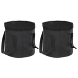 Vidaxl Emmers 2 PCS składane 20 L PVC Czarne
