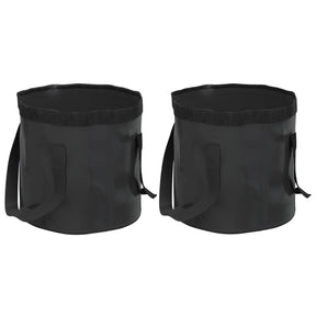 Vidaxl Emmers 2 PCS składane 20 L PVC Czarne