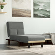 Vidaxl chaise longue stof donkergrijs