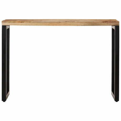 Vidaxl wandtafel 110x35x76 cm massief ruw mangohout