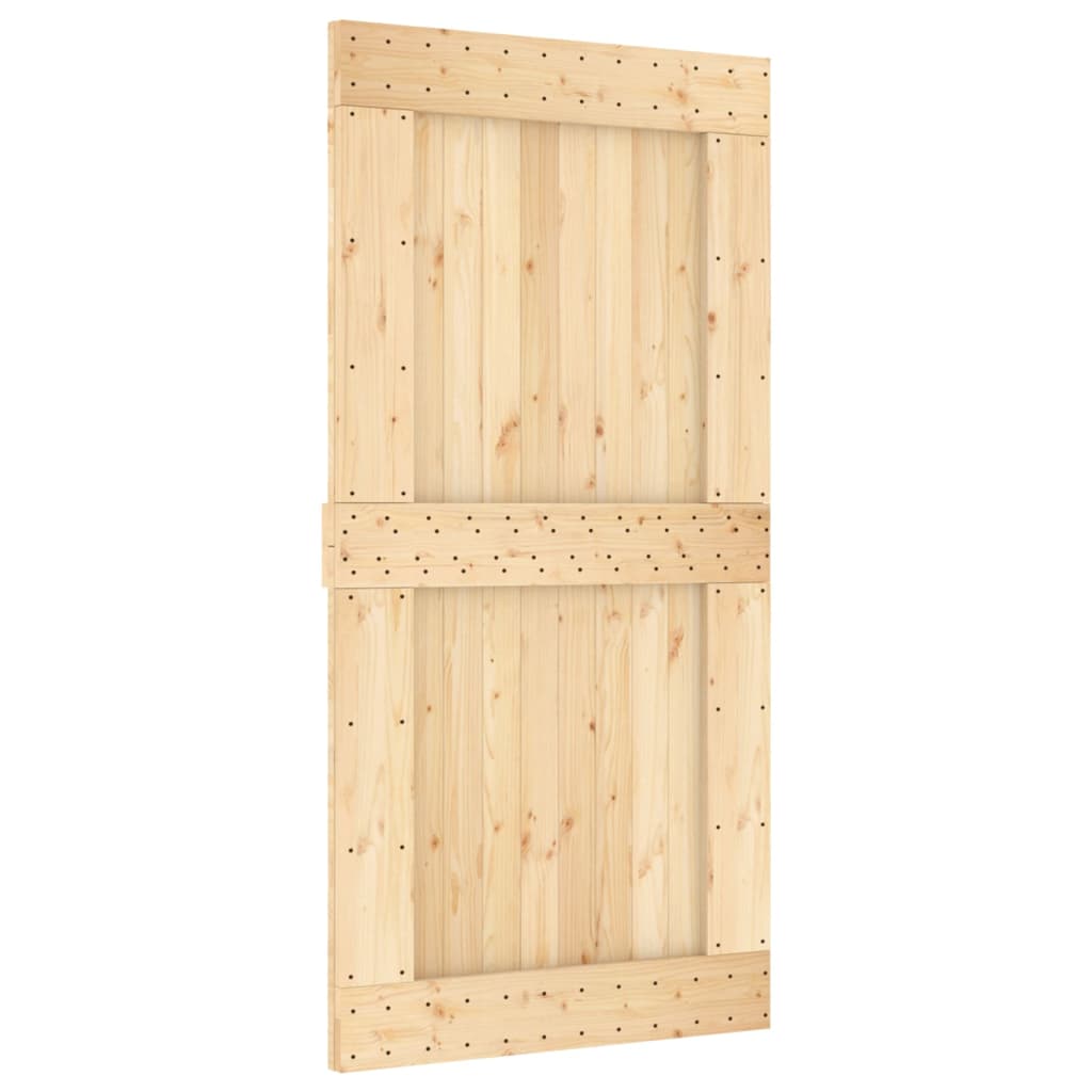 VidaXL Drzwi NARVIK 100x210 cm z litego drewna sosnowego