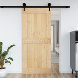 VidaXL Drzwi NARVIK 100x210 cm z litego drewna sosnowego