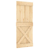 VidaXL Drzwi NARVIK 85x210 cm z litego drewna sosnowego