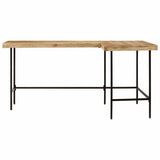 Vidaxl bureau 165x110x77 cm massief mangohout en ijzer