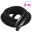 Lina bojowa VidaXL czarna 6 m 4,5 kg poliester