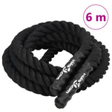 Lina bojowa VidaXL czarna 6 m 4,5 kg poliester