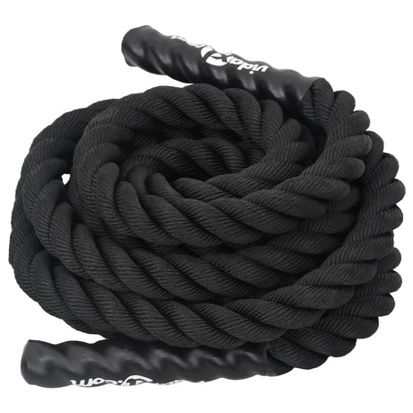 Lina bojowa VidaXL czarna 6 m 4,5 kg poliester