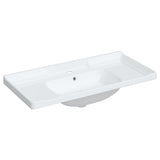 VidaXL Umywalka prostokątna 100x48x23 cm, ceramiczna biała