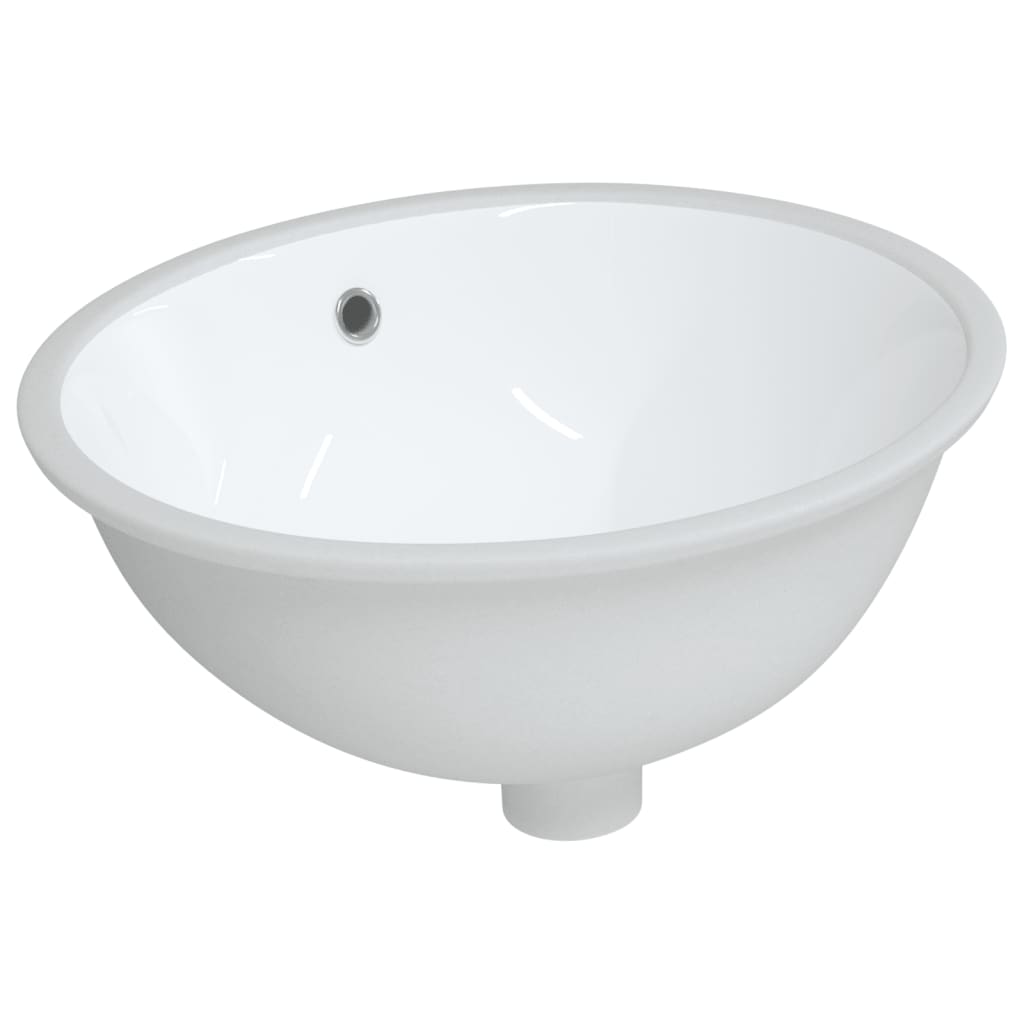Umywalka owalna Vidaxx 47x39x21 cm ceramiczna biała