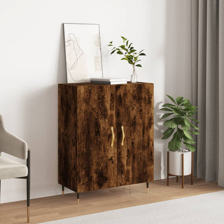Vidaxl dressoir 69,5x34x90 cm bewerkt hout gerookt eikenkleurig