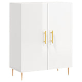 Vidaxl dressoir 69,5x34x90 cm bewerkt hout hoogglans wit