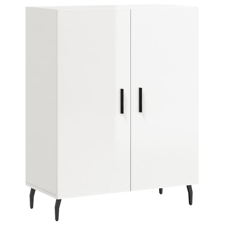 Vidaxl dressoir 69,5x34x90 cm bewerkt hout hoogglans wit
