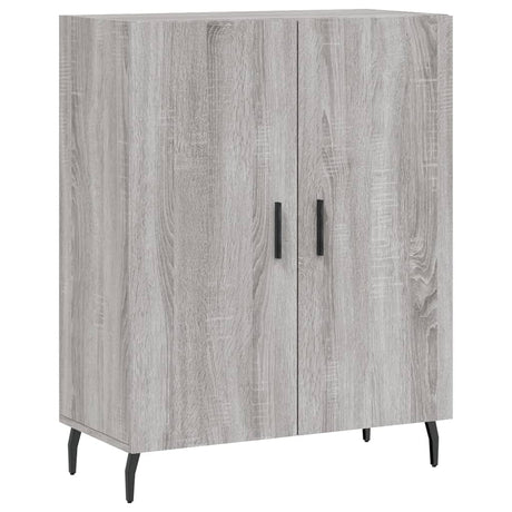 Vidaxl dressoir 69,5x34x90 cm bewerkt hout grijs sonoma eikenkleurig