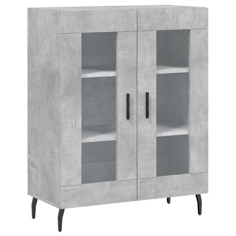 Vidaxl dressoir 69,5x34x90 cm bewerkt hout betongrijs