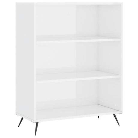 Vidaxl boekenkast 69,5x32,5x90 cm bewerkt hout hoogglans wit