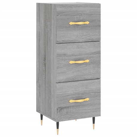 Vidaxl dressoir 34,5x34x90 cm bewerkt hout grijs sonoma eikenkleurig