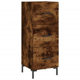 Vidaxl dressoir 34,5x34x90 cm bewerkt hout gerookt eiken