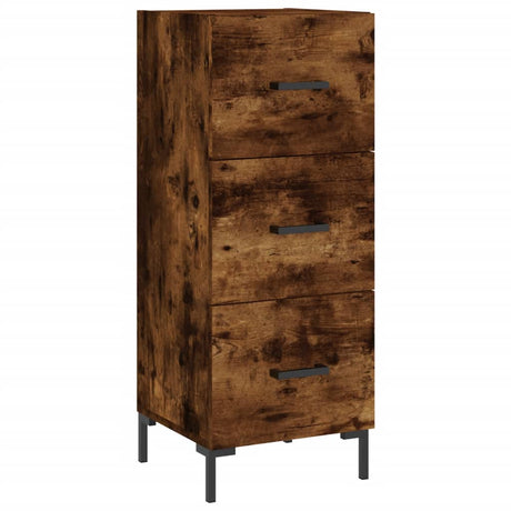 Vidaxl dressoir 34,5x34x90 cm bewerkt hout gerookt eiken
