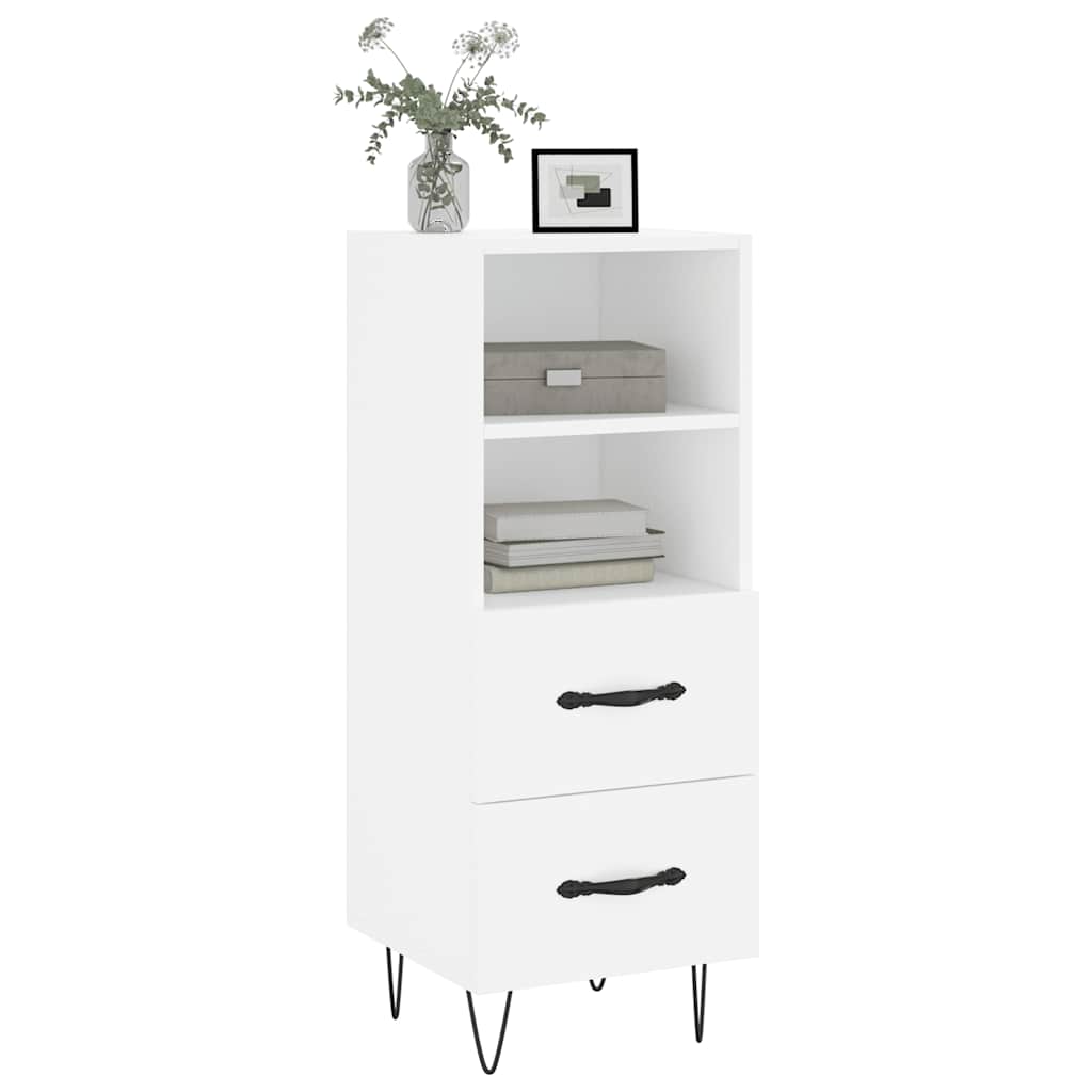 Vidaxl dressoir 34,5x34x90 cm bewerkt hout wit