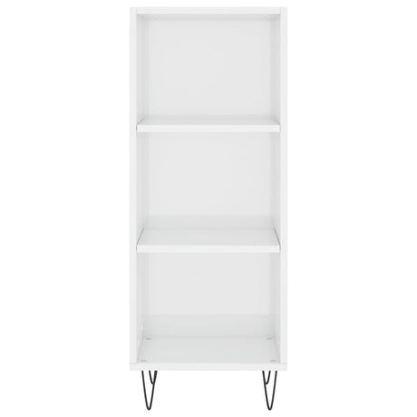 Vidaxl dressoir 34,5x32,5x90 cm bewerkt hout hoogglans wit