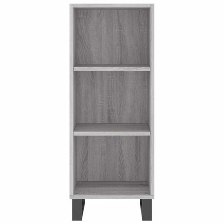 Vidaxl dressoir 34,5x32,5x90 cm bewerkt hout grijs sonoma eikenkleurig