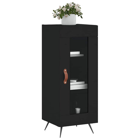 Vidaxl dressoir 34,5x34x90 cm bewerkt hout zwart