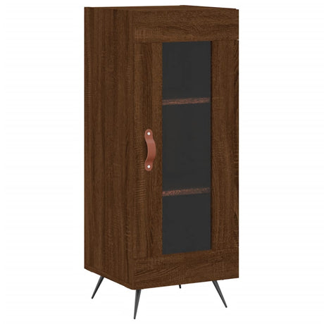 Vidaxl dressoir 34,5x34x90 cm bewerkt hout bruin eikenkleur