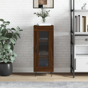 Vidaxl dressoir 34,5x34x90 cm bewerkt hout bruin eikenkleur