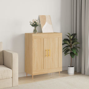 Vidaxl dressoir 69,5x34x90 cm bewerkt hout sonoma eikenkleurig