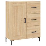 Vidaxl dressoir 69,5x34x90 cm bewerkt hout sonoma eikenkleurig