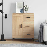 Vidaxl dressoir 69,5x34x90 cm bewerkt hout sonoma eikenkleurig