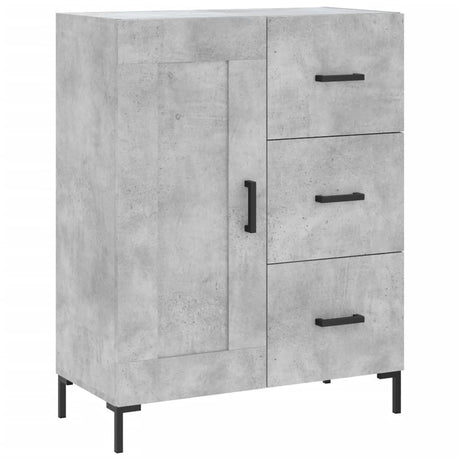 Vidaxl dressoir 69,5x34x90 cm bewerkt hout betongrijs