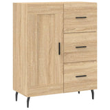 Vidaxl dressoir 69,5x34x90 cm bewerkt hout sonoma eikenkleurig