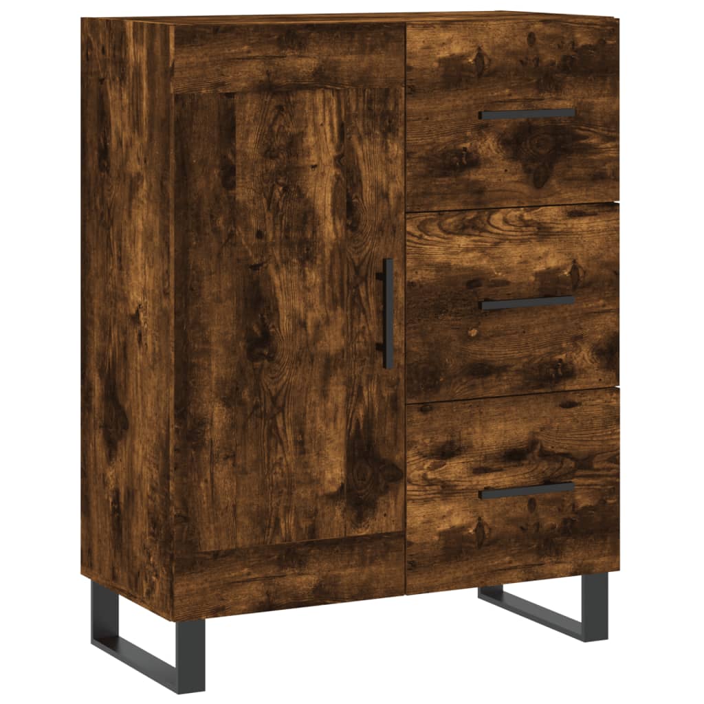 Vidaxl dressoir 69,5x34x90 cm bewerkt hout gerookt eikenkleurig