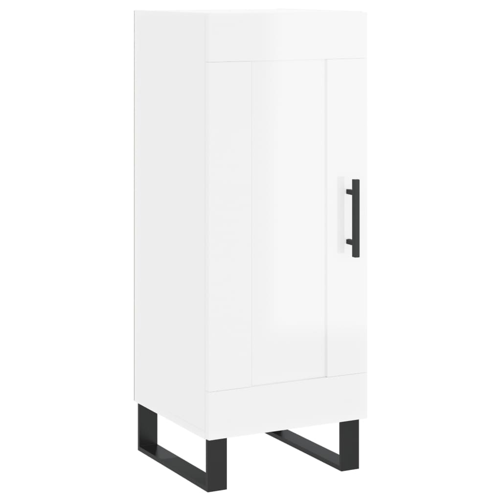 Vidaxl dressoir 34,5x34x90 cm bewerkt hout hoogglans wit