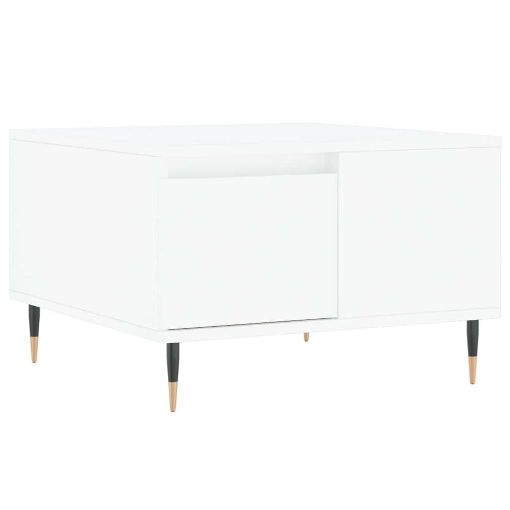 Vidaxl salontafel 55x55x36,5 cm bewerkt hout wit
