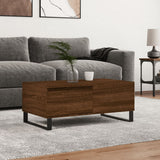 Vidaxl salontafel 90x50x36,5 cm bewerkt hout bruin eikenkleur