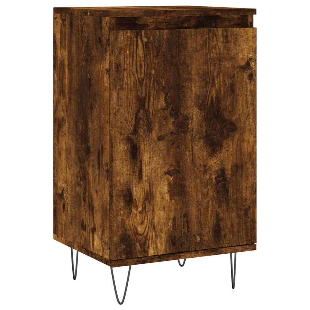 Vidaxl dressoir 40x35x70 cm bewerkt hout gerookt eikenkleurig