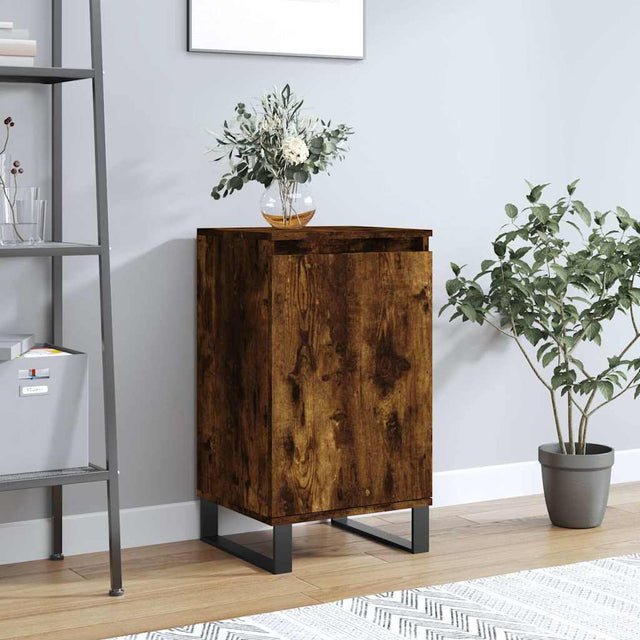 Vidaxl dressoir 40x35x70 cm bewerkt hout gerookt eikenkleurig