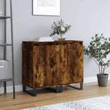 Vidaxl dressoirs 2 st 40x35x70 cm bewerkt hout gerookt eikenkleurig