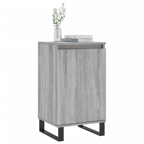 Vidaxl dressoir 40x35x70 cm bewerkt hout grijs sonoma