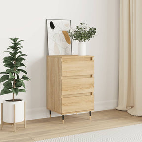 Vidaxl dressoir 40x35x70 cm bewerkt hout sonoma eikenkleurig