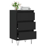Vidaxl dressoir 40x35x70 cm bewerkt hout zwart