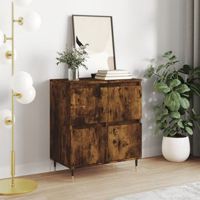 Vidaxl dressoir 60x35x70 cm bewerkt hout gerookt eikenkleurig
