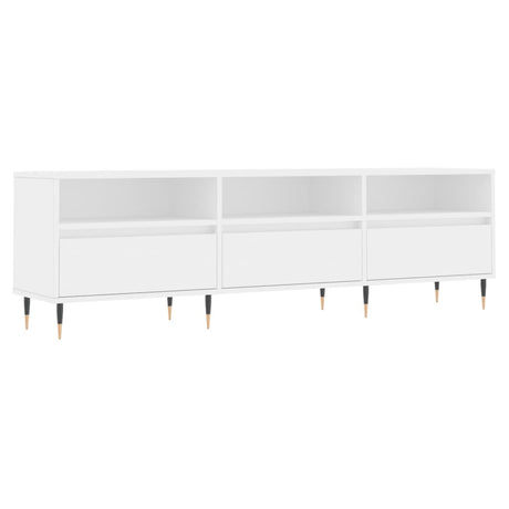 Vidaxl tv-meubel 150x30x44,5 cm bewerkt hout wit