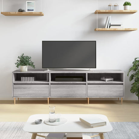 Vidaxl tv-meubel 150x30x44,5 cm bewerkt hout grijs sonoma eikenkleurig
