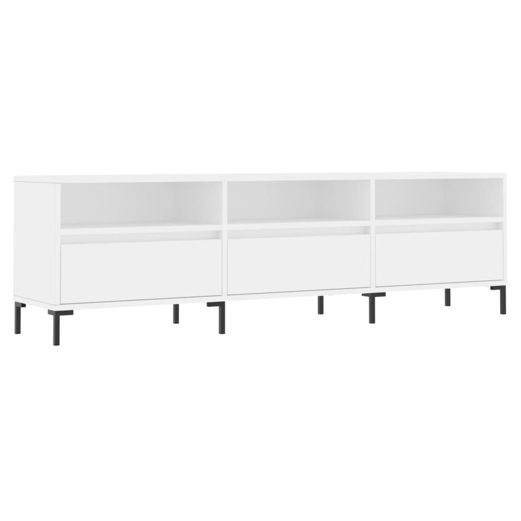 Vidaxl tv-meubel 150x30x44,5 cm bewerkt hout wit