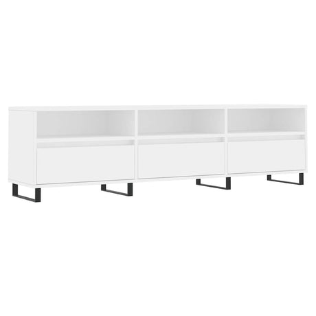 Vidaxl tv-meubel 150x30x44,5 cm bewerkt hout wit