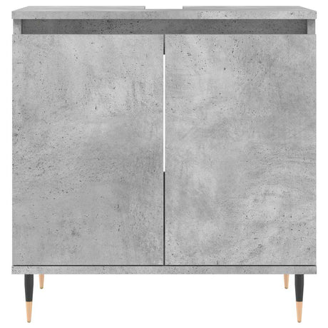 Vidaxl badkamerkast 58x33x60 cm bewerkt hout betongrijs